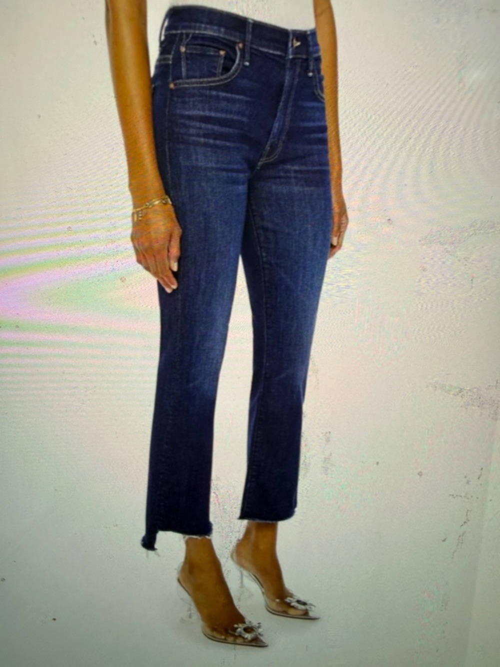 Mother Lil Insider Step Fray Color Wash Lost In Venice size 25